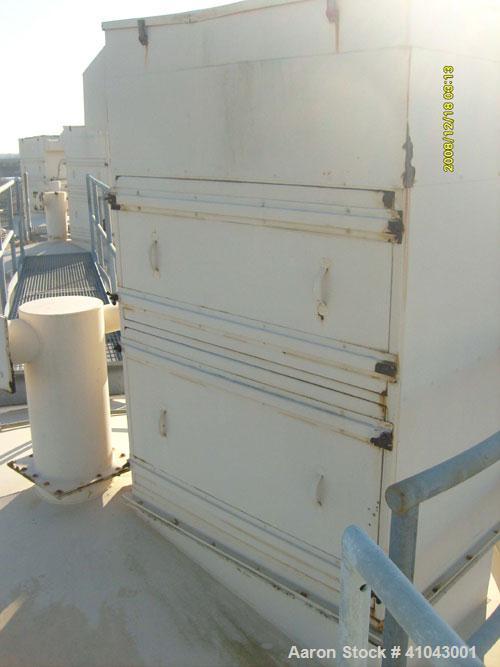 Used Chemco Dry Bulk Storage Silos. System includes 3 silos, 11' diameter x 32' tall each, stair tower and catwalks. Previously used to store and mix lime and powdered activated carbon.