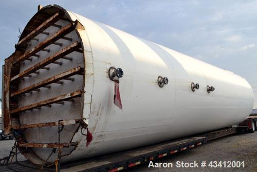 Used APV Crepaco Storage Silo, Size 30K, 30,000 Gallon (4009 Cubic Feet), 316L Stainless Steel, Vertical.  Approximate 136” diameter x 545” overall height. Dished top, sloped bottom. (2) Sections on ...