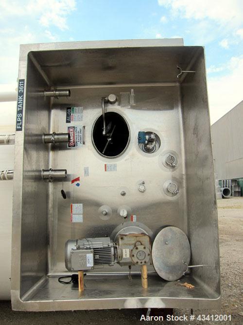 Used APV Crepaco Storage Silo, Size 30K, 30,000 Gallon (4009 Cubic Feet), 316L Stainless Steel, Vertical.  Approximate 136” diameter x 545” overall height. Dished top, sloped bottom. (2) Sections on ...