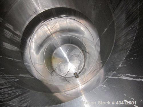 Used APV Crepaco Storage Silo, Size 30K, 30,000 Gallon (4009 Cubic Feet), 316L Stainless Steel, Vertical.  Approximate 136” diameter x 545” overall height. Dished top, sloped bottom. (2) Sections on ...