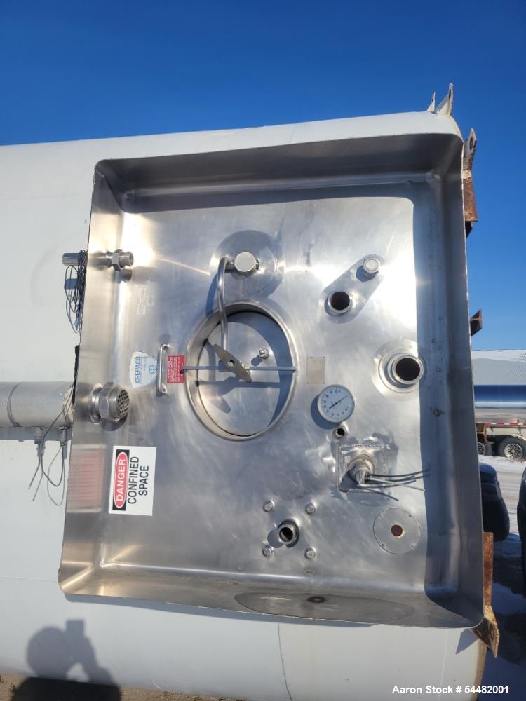 Used DCI 50,000 Gallon Stainless Steel Silo | Vertical Dairy & Water Storage Tank