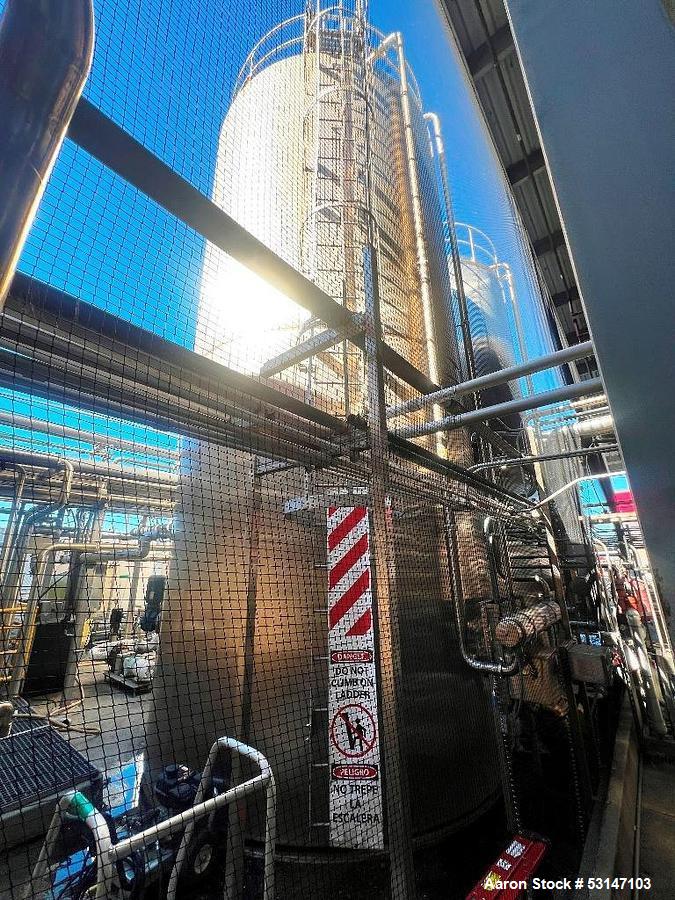 Used Feldmeier Vertical Jacketed Silo Tank | 20,000 Gallon Insulated Stainless Steel Storage Vessel