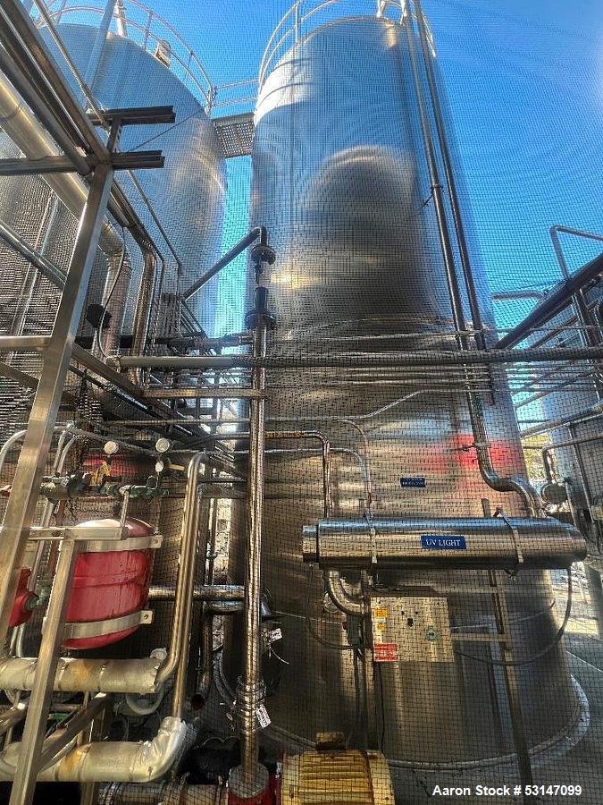 Used Feldmeier 15,000-Gallon Vertical Silo Tank for HFCS & Liquid Ingredient Storage