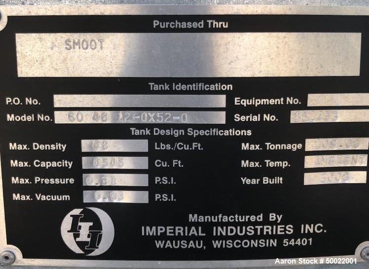 Used Imperial Industries Silo