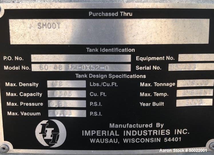 Used- Imperial Industries Silo