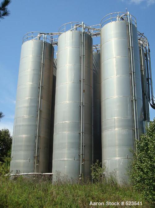 USED: Silo, model 40-45. 12'0" diameter x 48'0" with eave. Skirt pressure 2.0 OSI, vacuum 0.5 OSI. Approximate 4000 cubic fo...
