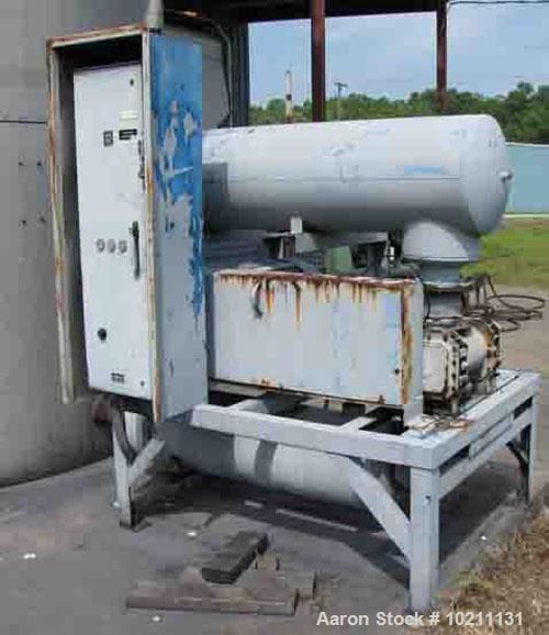 Used-Peabody TEC Tank, 2700 Cubic Foot Gravity Blender System.Internal tube design for pneumatic conveying circulation blend...