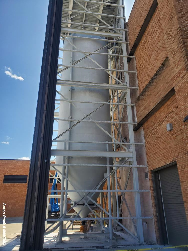 Used Peabody TecTank Lime Silo – 3704 Cu. Ft. Carbon Steel Storage Silo