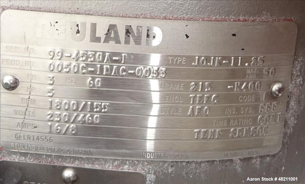 Used Walker Stainless Cold Wall Storage Silo, 40,000 Gallon, Model 8037