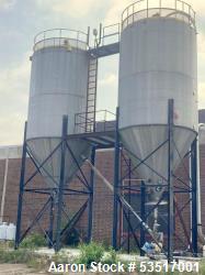 Used (2) Stainless Steel Silo Vacuum Conveying System,