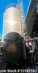 Used Feldmeier Vertical Jacketed Silo Tank | 20,000 Gallon Insulated Stainless Steel Storage Vessel