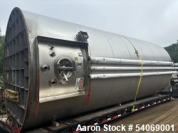 Used Feldmeier Tank, Stainless steel. 12' diameter x 28' long. Vertical. S/n 1410362