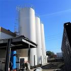 Used (6) Plastic Pellet Silos.