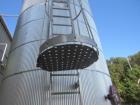 Used Columbian TecTank / Silo, 3,940. 12’ diameter x 55’ high. Carbon Steel. Skirt mounted. Available at extra cost: Pneumatic Conveying system, Pumps, Ladder). Last used for Granulated Sugar.