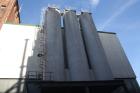 Used-Zeppelin silo, 90 m2 (90000 liters/23800 gallon) capacity. Aluminum on product contact parts. 3000 mm (9'8