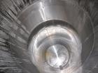 Used APV Crepaco Storage Silo, Size 30K, 30,000 Gallon (4009 Cubic Feet), 316L Stainless Steel, Vertical.  Approximate 136” diameter x 545” overall height. Dished top, sloped bottom. (2) Sections on ...
