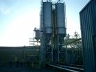 Used Pneuveyor Vertical Polymer Blending Silo, Model TK-3401 1-6, Aluminum construction, 2653 cubic foot capacity. 10 foot diameter X 32 foot straight side X 8'-7