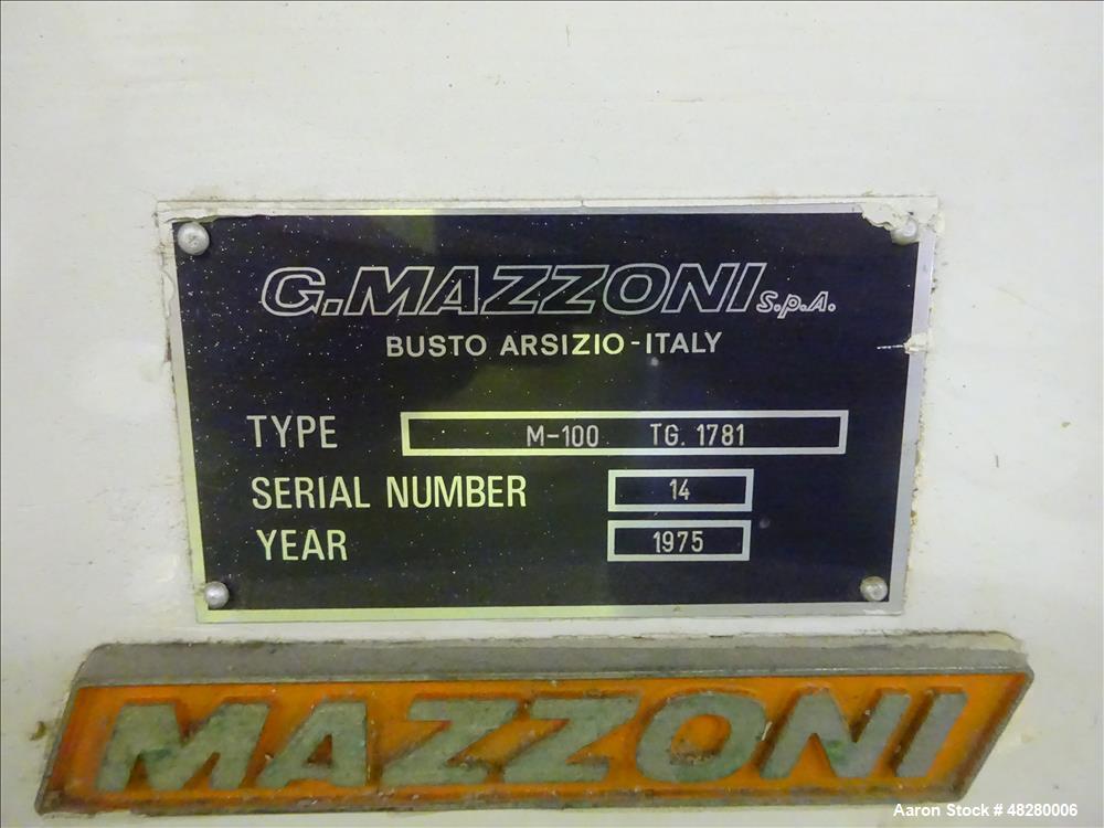 Used Mazzoni Soap Extruder, Type M-100.
