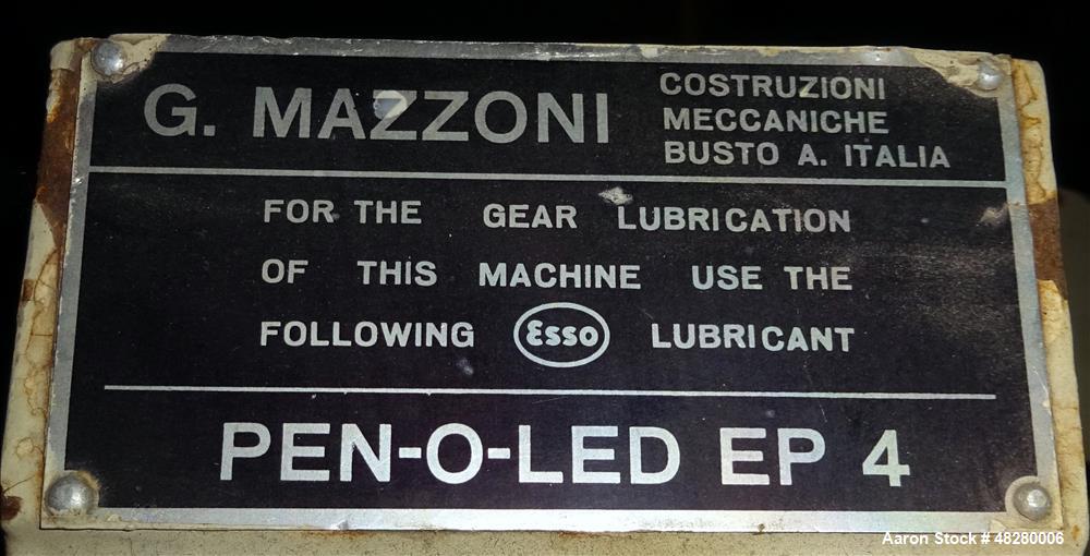 Used Mazzoni Soap Extruder, Type M-100.