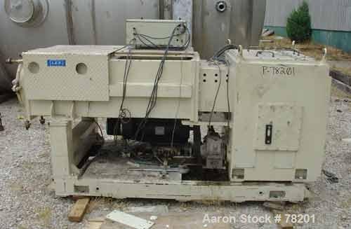 Used Mazzoni High Efficiency Soap Plodder/Extruder, Model M-400. Plodder:  stainless steel contact parts, 22-3/4" wide x 21-1/2" long top feed opening with side feed, breaker assisted. (1) 15" diamet...