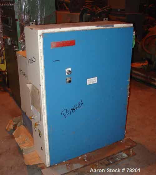 Used Mazzoni High Efficiency Soap Plodder/Extruder, Model M-400. Plodder:  stainless steel contact parts, 22-3/4" wide x 21-1/2" long top feed opening with side feed, breaker assisted. (1) 15" diamet...