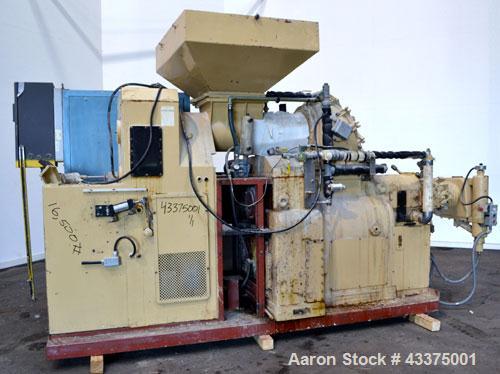 Used- Meccaniche Moderne Duplex Vacuum Plodder. 1st Stage is a 10” diameter x 36” long 304 stainless steel refiner screw wit...