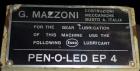 Used Mazzoni Soap Extruder, Type M-100.