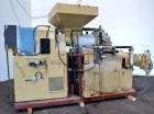 Used Meccaniche Moderne Duplex Vacuum Plodder. 1st Stage is a 10” diameter x 36” long 304 stainless steel refiner screw with feed hopper, approximate 12” long section of carbon steel jacketed barrel....