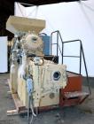 Used Meccaniche Moderne Duplex Vacuum Plodder. 1st Stage is a 10” diameter x 36” long 304 stainless steel refiner screw with feed hopper, approximate 12” long section of carbon steel jacketed barrel....