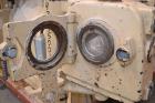Used Meccaniche Moderne Duplex Vacuum Plodder. 1st Stage is a 10” diameter x 36” long 304 stainless steel refiner screw with feed hopper, approximate 12” long section of carbon steel jacketed barrel....