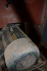 Used Meccaniche Moderne Duplex Vacuum Plodder. 1st Stage is a 10” diameter x 36” long 304 stainless steel refiner screw with feed hopper, approximate 12” long section of carbon steel jacketed barrel....