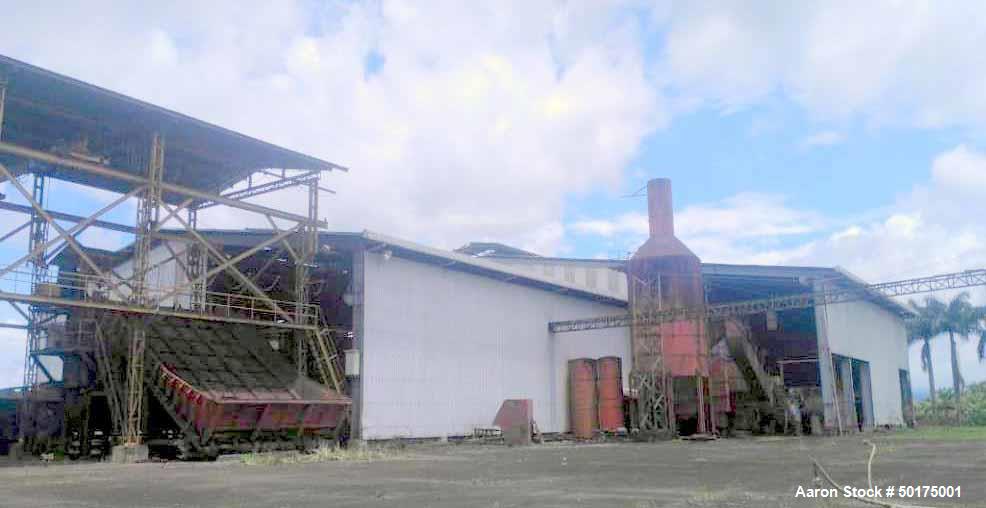 Used Sugar Mill, 35 Tons Prepared Sugar Cane per Hour Grinding Capacity.