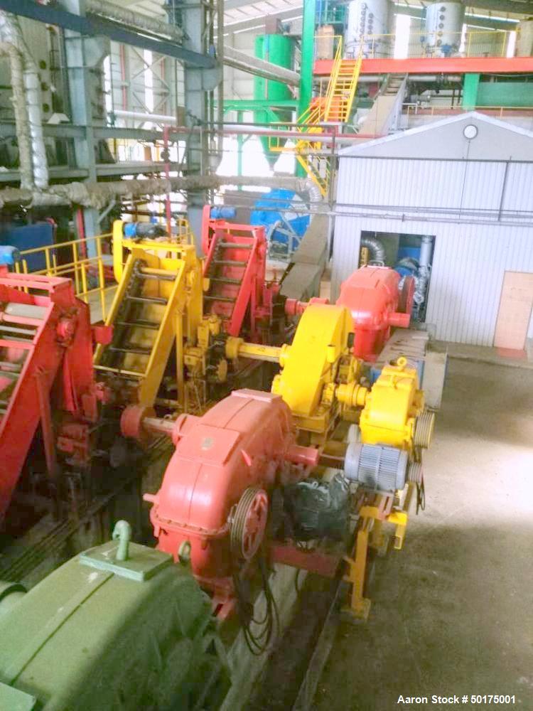 Used Sugar Mill, 35 Tons Prepared Sugar Cane per Hour Grinding Capacity.