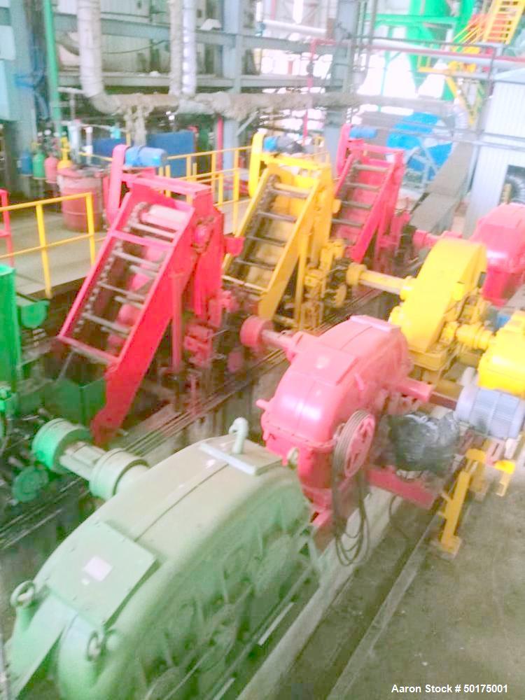 Used Sugar Mill, 35 Tons Prepared Sugar Cane per Hour Grinding Capacity.