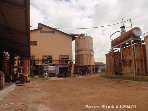 USED: Sugar mill, 3200 tons prepared cane/24 hours grinding capacity.Major equipment includes milling equipment, steam plant, juiceheaters, clarifiers, filtrate, evaportion, pan supply tanks, vacuump...
