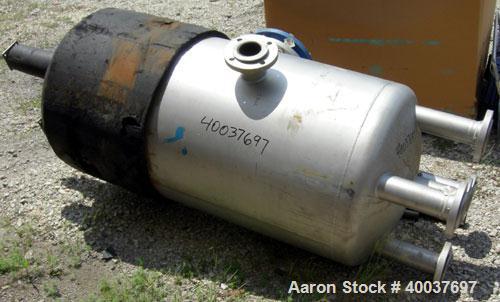 Used Acme Industrial pressure tank, 140 gallon, Hastelloy C-276, vertical. Approximately 28" diameter x 52" straight side, dished top and bottom. Internal rated FV/60 psi at 350 deg.f.. Openings top ...