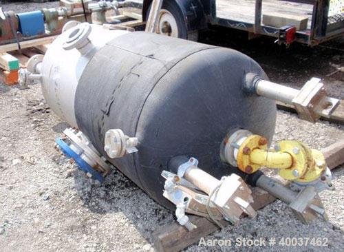 Used- Acme Industrial Pressure Tank, 130 Gallon, Hastelloy C276, Vertical. 28" diameter x 48" straight side, dished top and ...