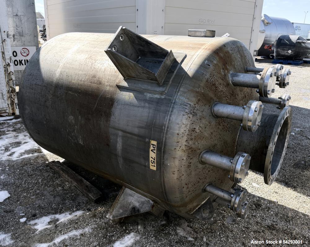 Used MSM 940 Gallon Alloy 20 Vertical Tank – 15 PSI @ 200°F, Side Lug Mounted