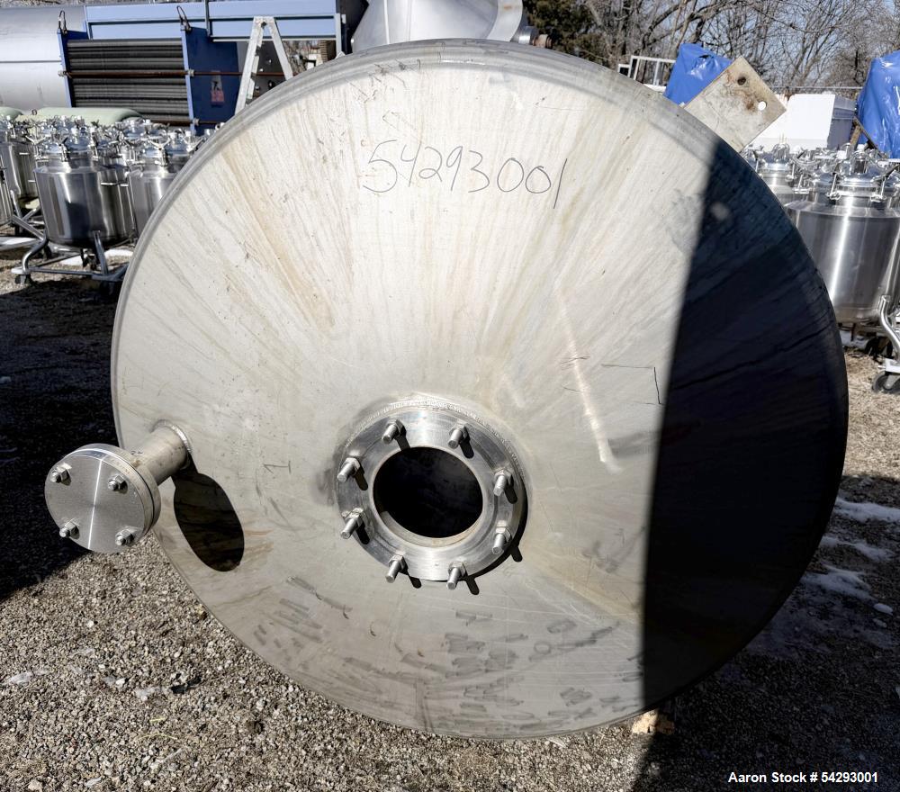 Used MSM 940 Gallon Alloy 20 Vertical Tank – 15 PSI @ 200°F, Side Lug Mounted