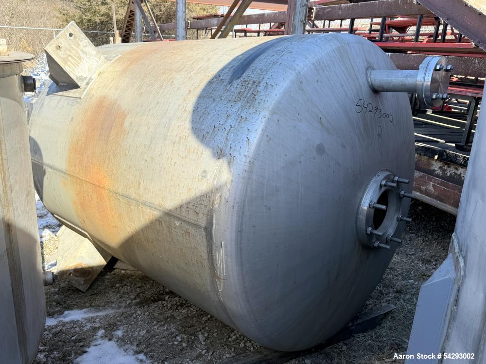 Buy Used 940 Gallon MSM Storage Tank – Alloy 20 Vertical Vessel with Center Drain