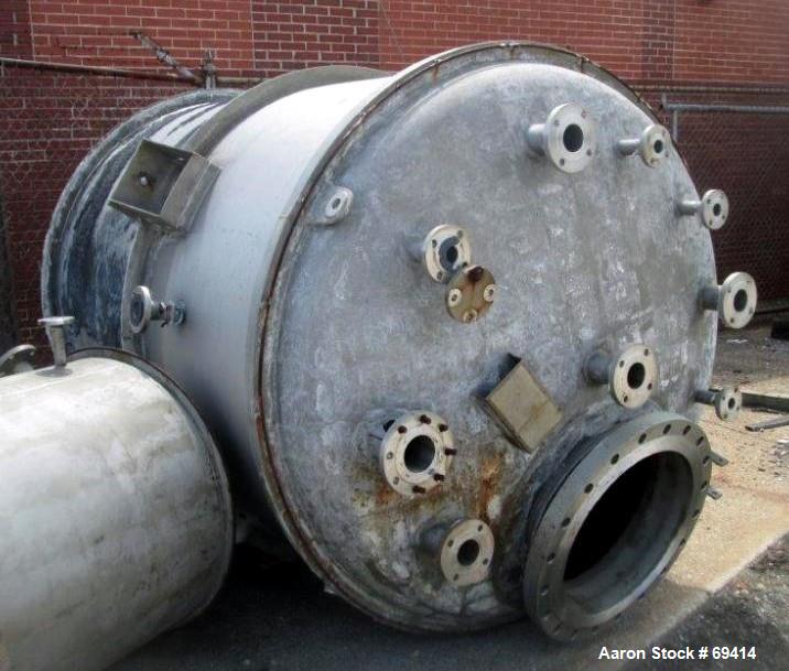 Used 1650 Gallon Stainless Steel Precision Stainless Reactor