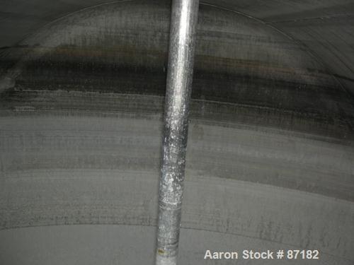 USED: Tank, 6700 gallon, aluminum, horizontal. Approximate 106" diameter x 158" straight side, dished ends. Openings: top (4) 2", 20" manway with cover; 1" end bottom outlet. Mounts on carbon steel s...
