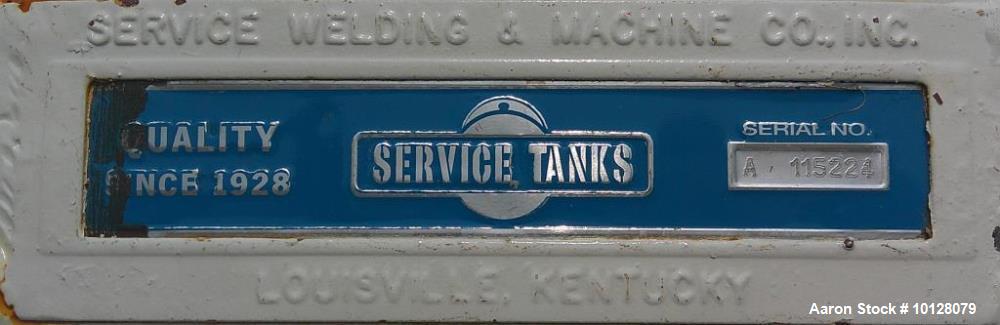 Unused Service Welding & Machine 8,000 Gallon Carbon Steel Tank