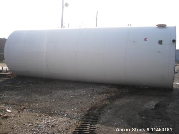 Used-30,000 Gallon Carbon Steel Storage Tank.  Approximately 12' diameter x 36' straight side, dish top, flat bottom, 18" si...