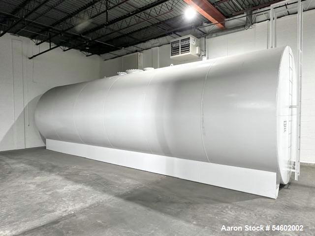 Unused 25,000 Gallon Lannon Horizontal Carbon Steel Tank – Industrial Bulk Storage Vessel