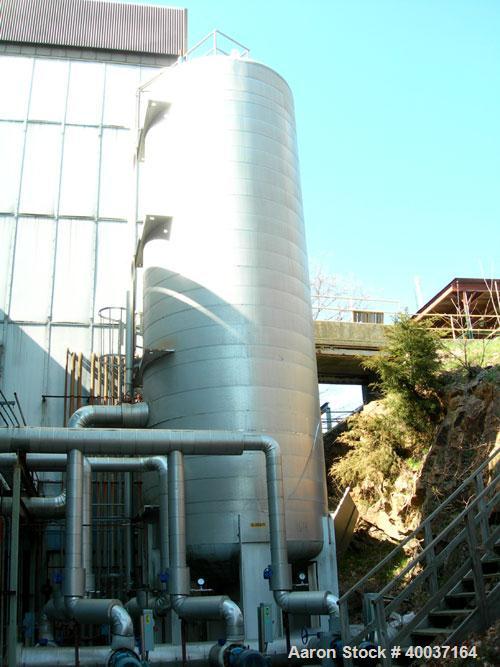 Used Bloom Welding Tank, 31,980 gallon, Carbon Steel, Vertical, NB 1607, 75 psi @ 100 deg F, Yr. 2000, 44,000 #