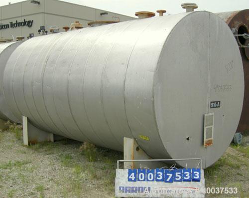 Used- Brown-Minneapolis Tank, 4000 gallon, carbon steel, horizontal. Approximately 7' diameter x 14' straight side, flat end...