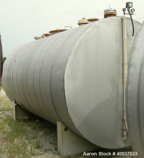 Used Brown-Minneapolis Tank, 4000 gallon, carbon steel, horizontal. Approximately 7' diameter x 14' straight side, flat ends. UL listed for above ground flammable storage. Openings top 2",4",8", 23" ...