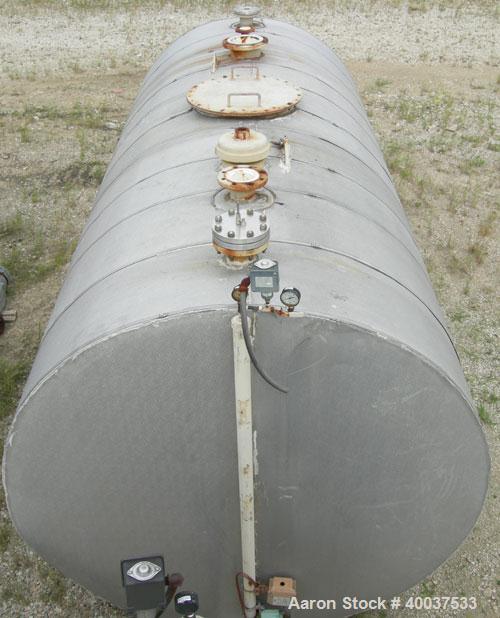 Used- Brown-Minneapolis Tank, 4000 gallon, carbon steel, horizontal. Approximately 7' diameter x 14' straight side, flat end...