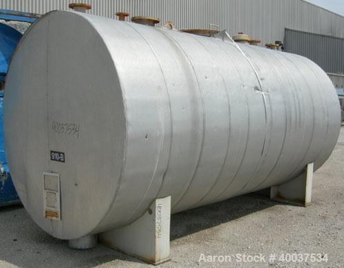 Used- Brown-Minneapolis Tank, 4000 gallon, carbon steel, horizontal. Approximately 7' diameter x 14' straight side, flat end...